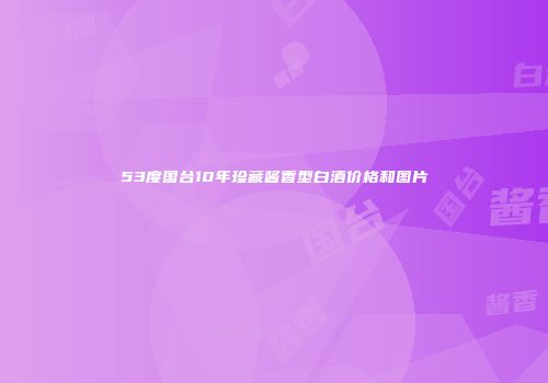 53度国台10年珍藏酱香型白酒价格和图片