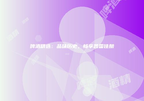 啤酒精选：品味历史，畅享各国佳酿