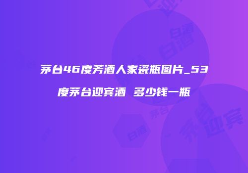 茅台46度芳酒人家瓷瓶图片_53度茅台迎宾酒 多少钱一瓶