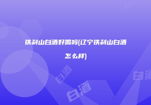 铁刹山白酒好喝吗(辽宁铁刹山白酒怎么样)