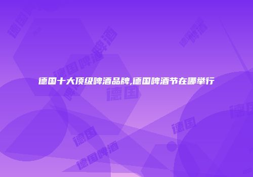 德国十大顶级啤酒品牌,德国啤酒节在哪举行
