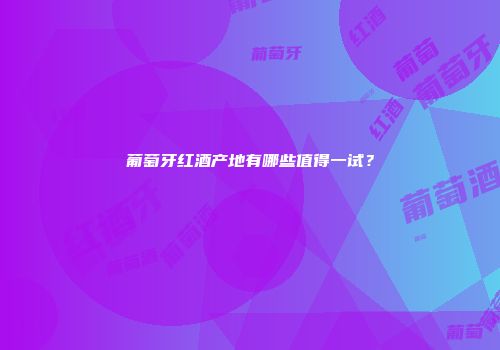 葡萄牙红酒产地有哪些值得一试？