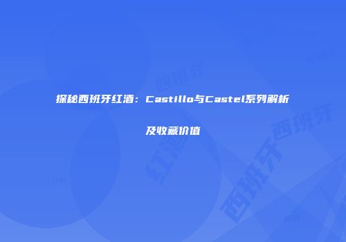 探秘西班牙红酒：Castillo与Castel系列解析及收藏价值