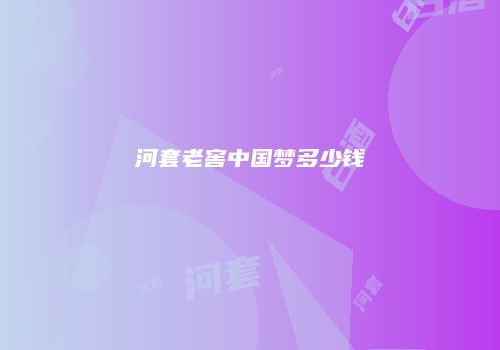 河套老窖中国梦多少钱