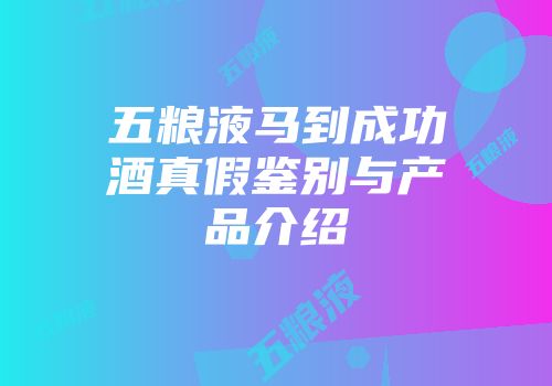 五粮液马到成功酒真假鉴别与产品介绍