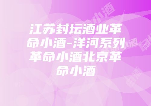 江苏封坛酒业革命小酒-洋河系列革命小酒北京革命小酒