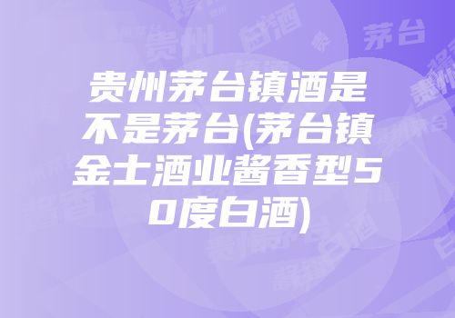 贵州茅台镇酒是不是茅台(茅台镇金士酒业酱香型50度白酒)
