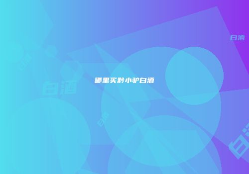 哪里买黔小驴白酒