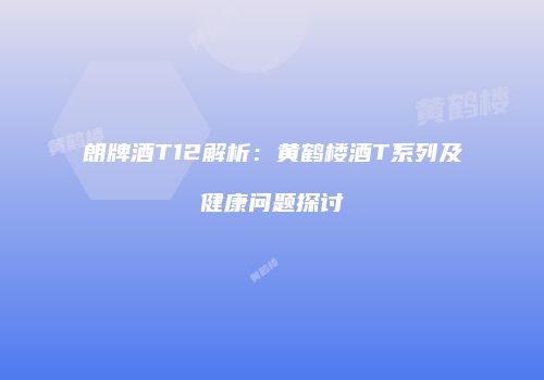 朗牌酒T12解析：黄鹤楼酒T系列及健康问题探讨
