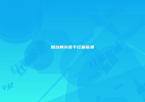 烟台梅尔诺干红葡萄酒