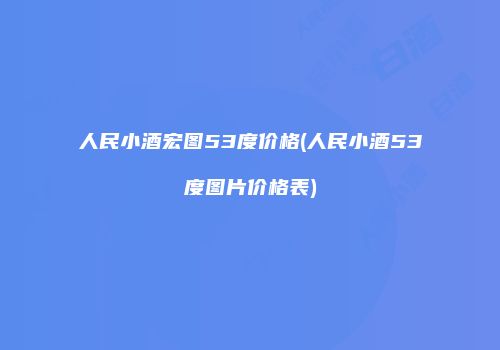 人民小酒宏图53度价格(人民小酒53度图片价格表)