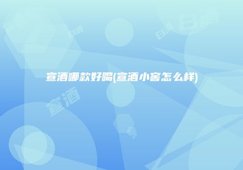 宣酒哪款好喝(宣酒小窖怎么样)