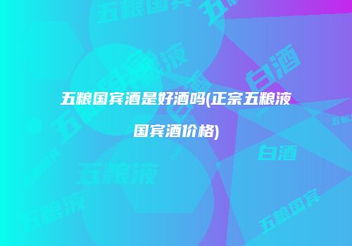 五粮国宾酒是好酒吗(正宗五粮液国宾酒价格)