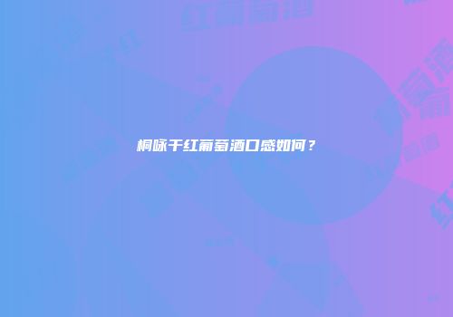 桐咏干红葡萄酒口感如何？