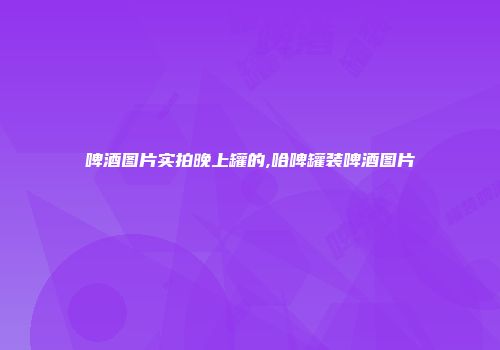 啤酒图片实拍晚上罐的,哈啤罐装啤酒图片