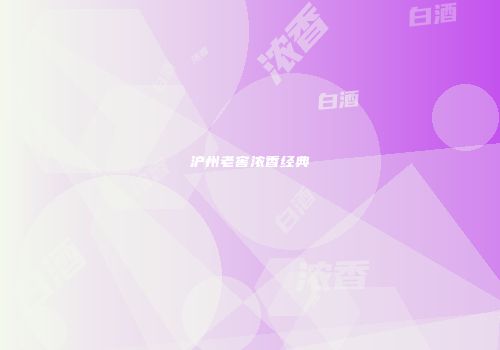 沪州老窖浓香经典