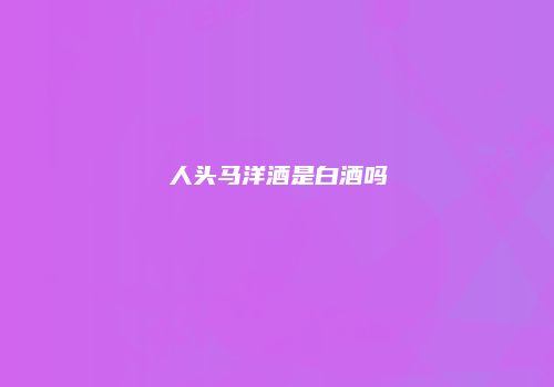 人头马洋酒是白酒吗