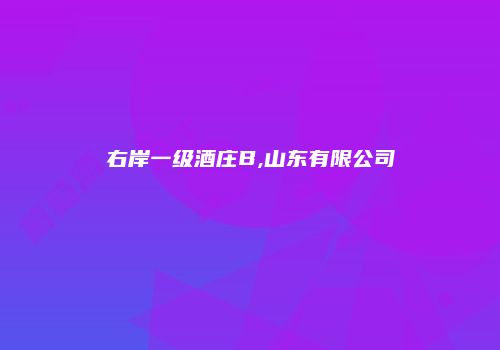 右岸一级酒庄B,山东有限公司