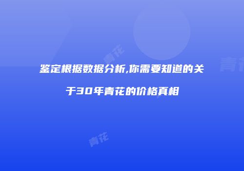 鉴定根据数据分析,你需要知道的关于30年青花的价格真相