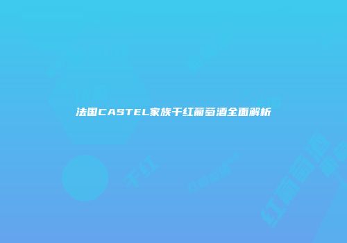 法国CASTEL家族干红葡萄酒全面解析