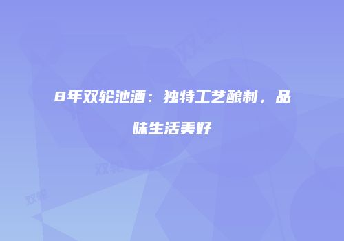 8年双轮池酒：独特工艺酿制，品味生活美好