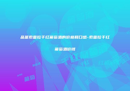 品鉴索雷拉干红葡萄酒的价格和口感-索雷拉干红葡萄酒价钱
