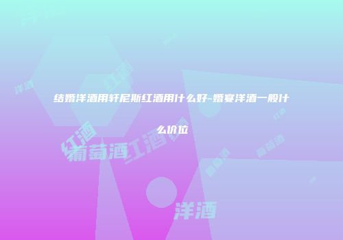 结婚洋酒用轩尼斯红酒用什么好-婚宴洋酒一般什么价位