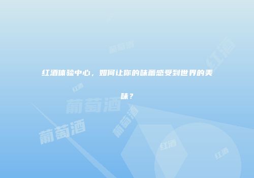 红酒体验中心，如何让你的味蕾感受到世界的美味？