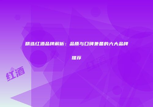 精选红酒品牌解析：品质与口碑兼备的六大品牌推荐