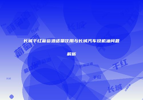 长城干红葡萄酒适量饮用与长城汽车烧机油问题解析