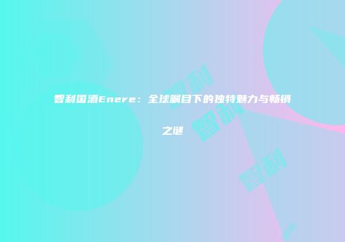 智利国酒Enere：全球瞩目下的独特魅力与畅销之谜
