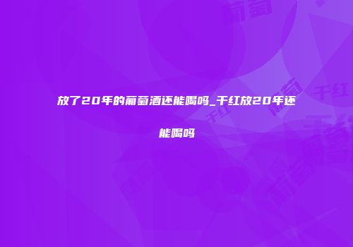 放了20年的葡萄酒还能喝吗_干红放20年还能喝吗