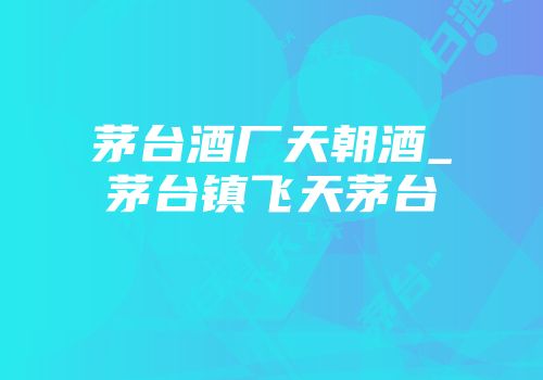 茅台酒厂天朝酒_茅台镇飞天茅台