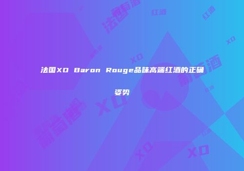 法国XO Baron Rouge品味高端红酒的正确姿势