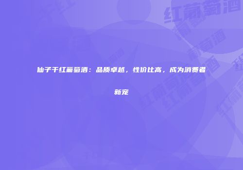 仙子干红葡萄酒：品质卓越，性价比高，成为消费者新宠