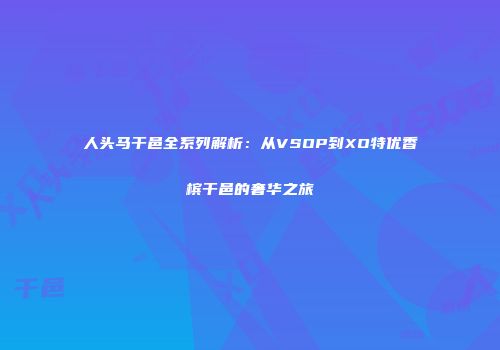 人头马干邑全系列解析：从VSOP到XO特优香槟干邑的奢华之旅