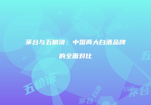 茅台与五粮液：中国两大白酒品牌的全面对比