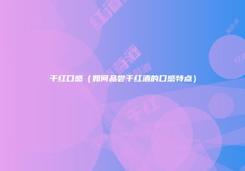 干红口感（如何品尝干红酒的口感特点）