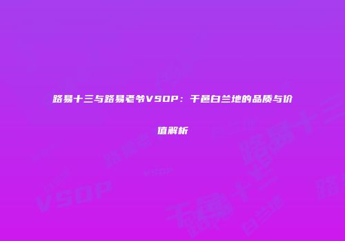 路易十三与路易老爷VSOP：干邑白兰地的品质与价值解析