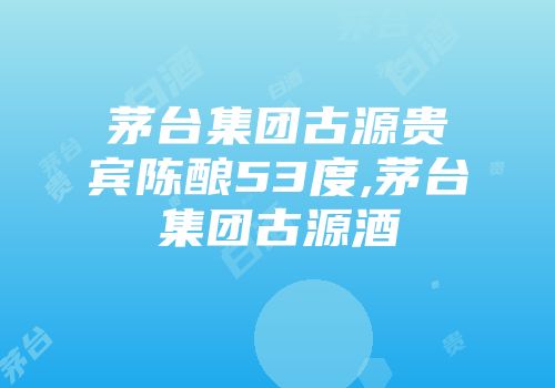 茅台集团古源贵宾陈酿53度,茅台集团古源酒