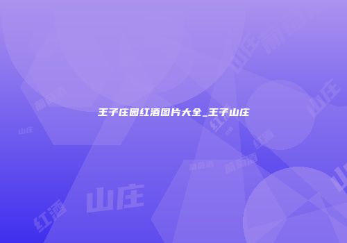 王子庄园红酒图片大全_王子山庄