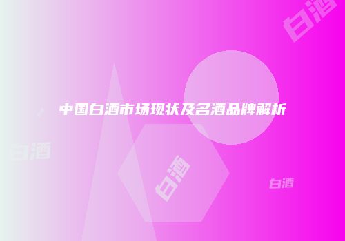 中国白酒市场现状及名酒品牌解析