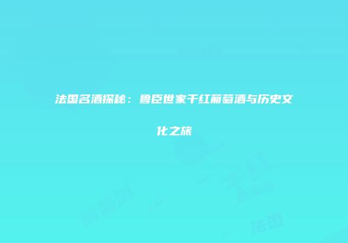 法国名酒探秘：鲁臣世家干红葡萄酒与历史文化之旅