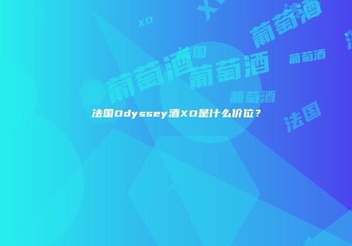 法国Odyssey酒XO是什么价位？