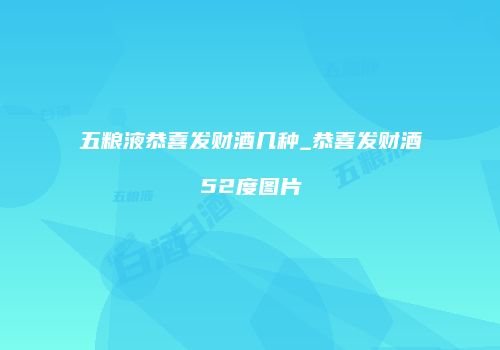 五粮液恭喜发财酒几种_恭喜发财酒52度图片