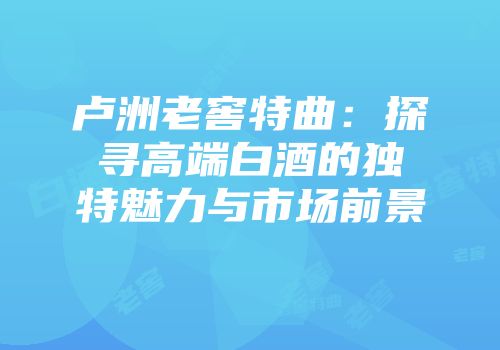 卢洲老窖特曲：探寻高端白酒的独特魅力与市场前景