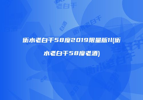 衡水老白干58度2019限量版1l(衡水老白干58度老酒)