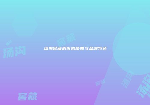汤沟窖藏酒价格概览与品牌特色
