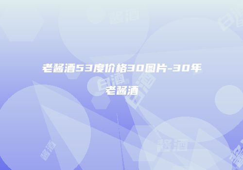 老酱酒53度价格30图片-30年老酱酒