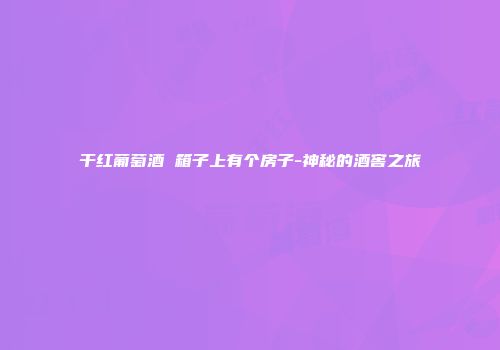 干红葡萄酒 箱子上有个房子-神秘的酒窖之旅